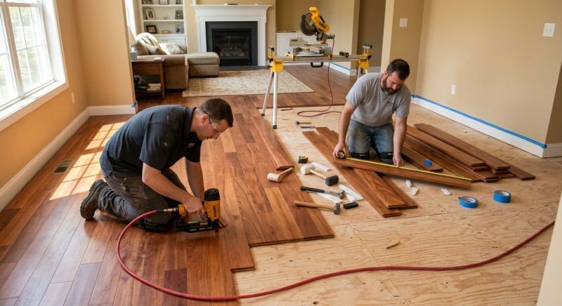 Cherry Floor Installation in Higley, AZ
