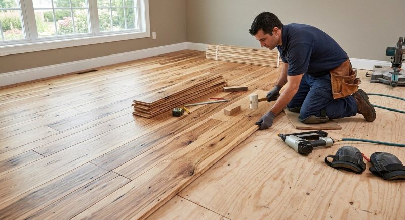 Hickory Floor Installation in Chandler, AZ
