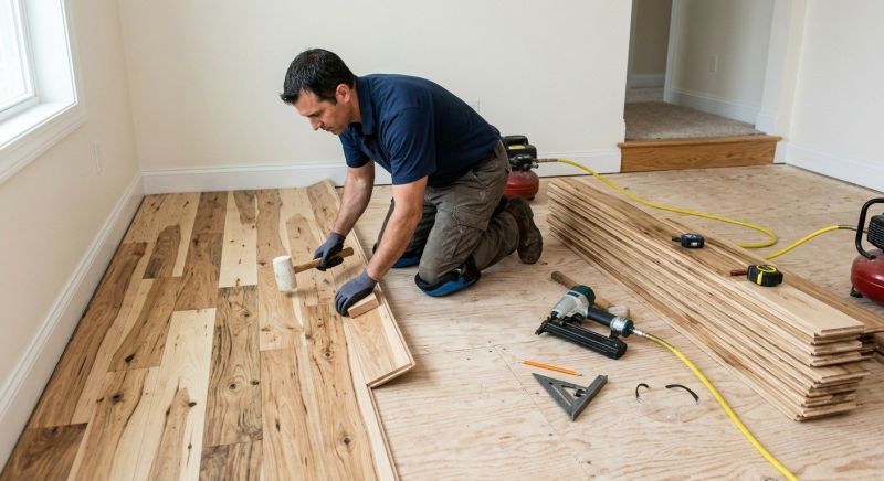 Hickory Floor Installation in Chandler, AZ