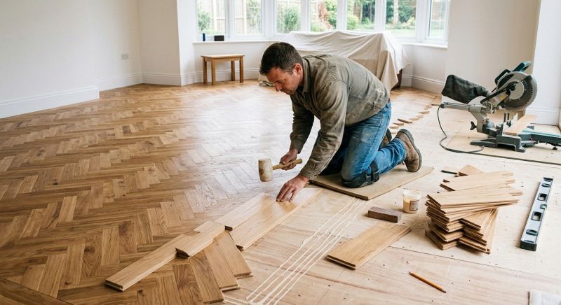 Hickory Floor Installation in Chandler, AZ