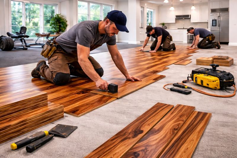 Teak Flooring Installation in Chandler, AZ